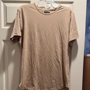 Cuts Clothing Men's Tan Short Sleeve Tee